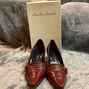 Pre-loved Charles David pumps in Maroon Size 37.